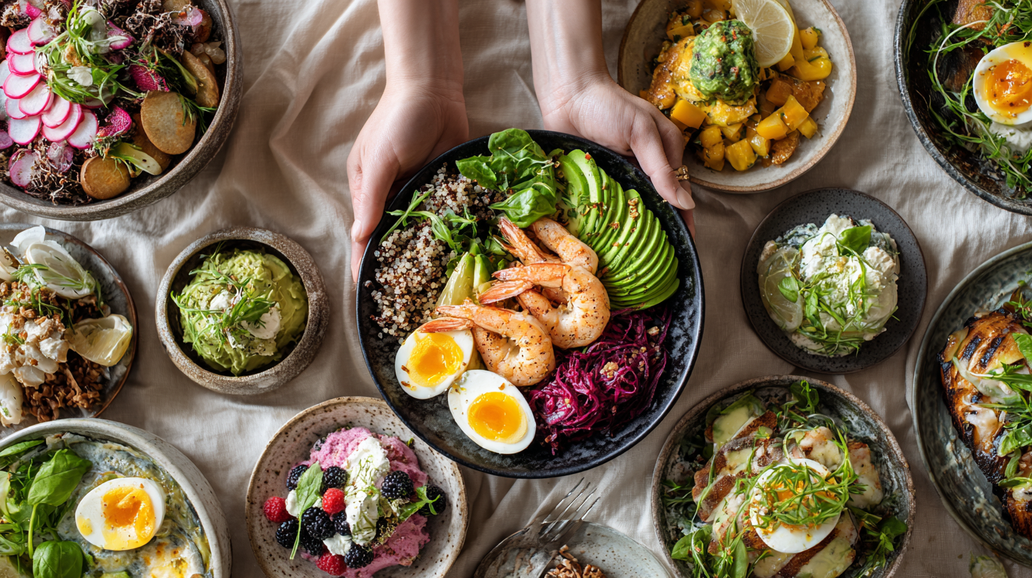 50 healthy meal ideas for weight loss featuring balanced recipes with lean protein, vegetables, healthy fats, and whole grains.
