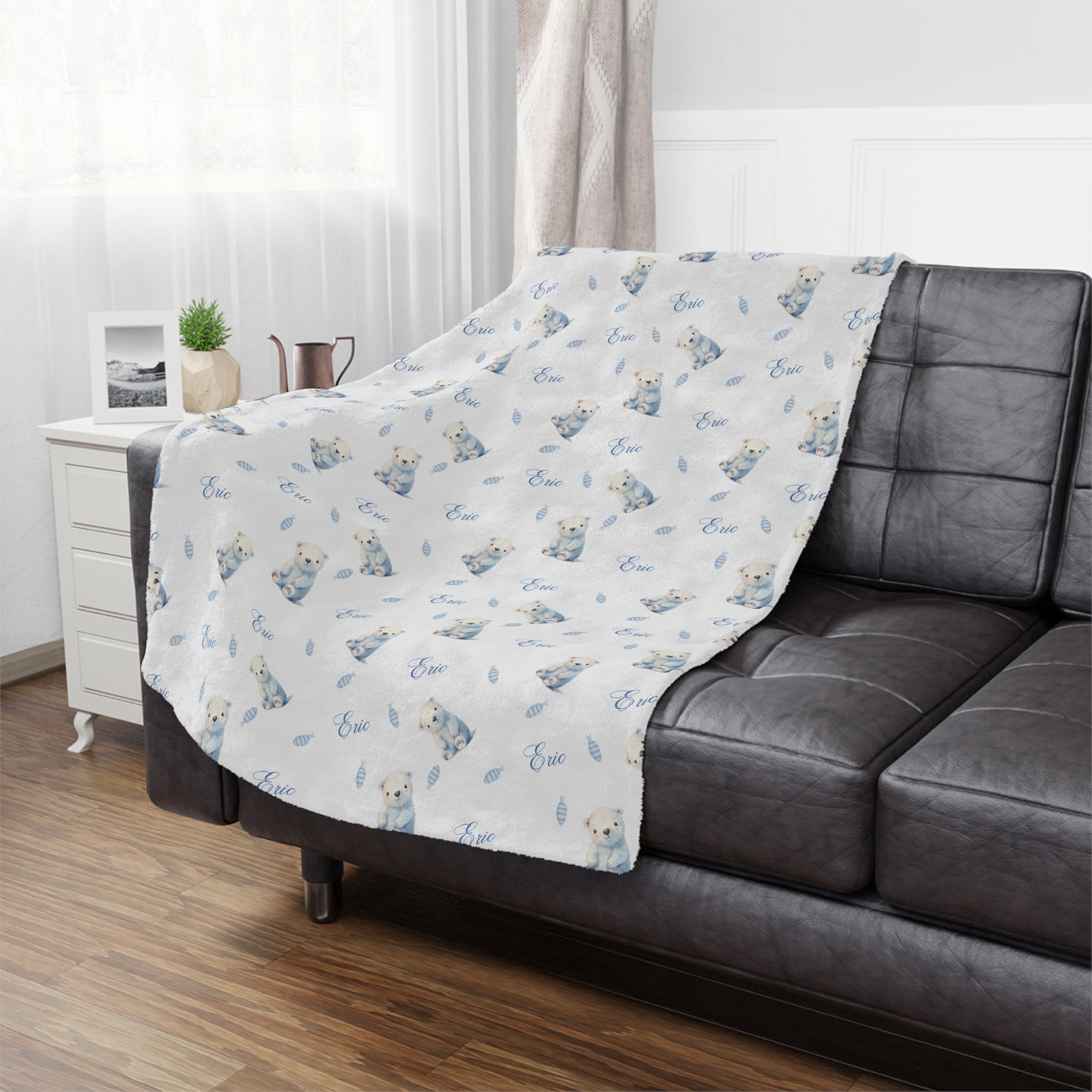 Ice Bear Boy Minkey Blanket