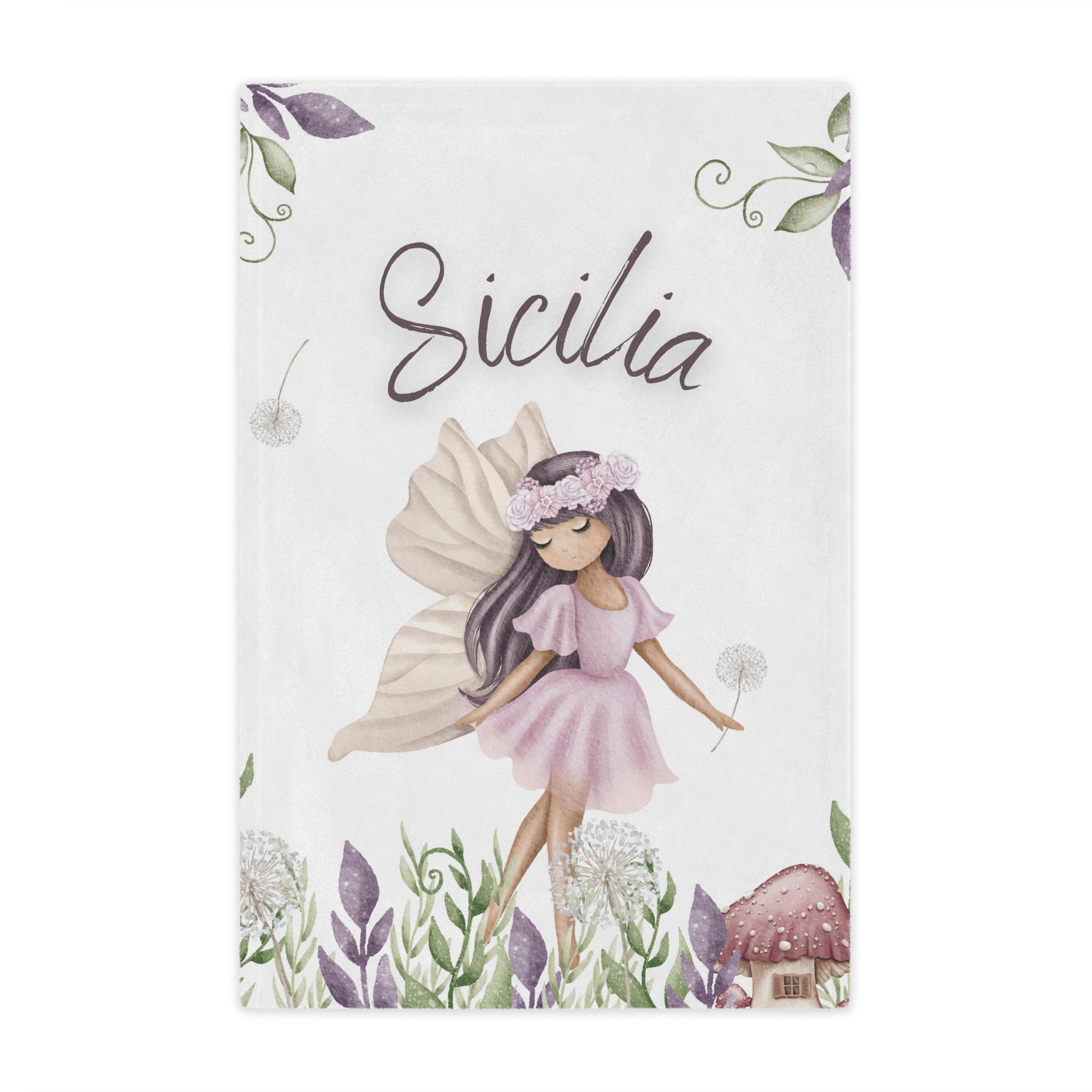 Forest Pink Feya Girl Artistic Blanket