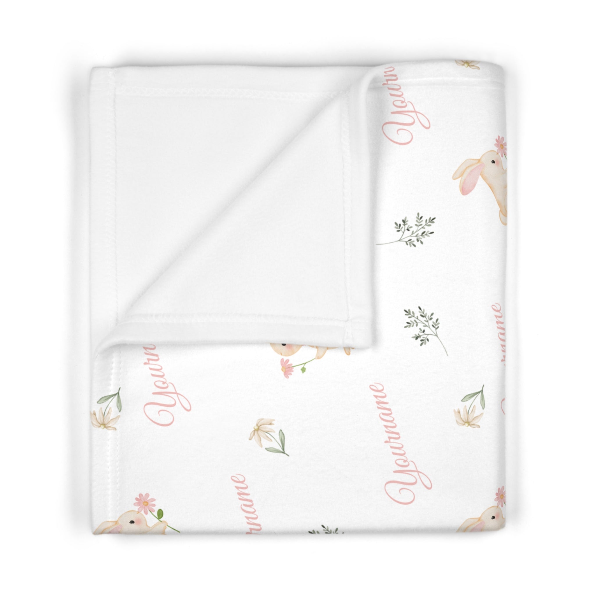Rabbit Flower Girl Blanket