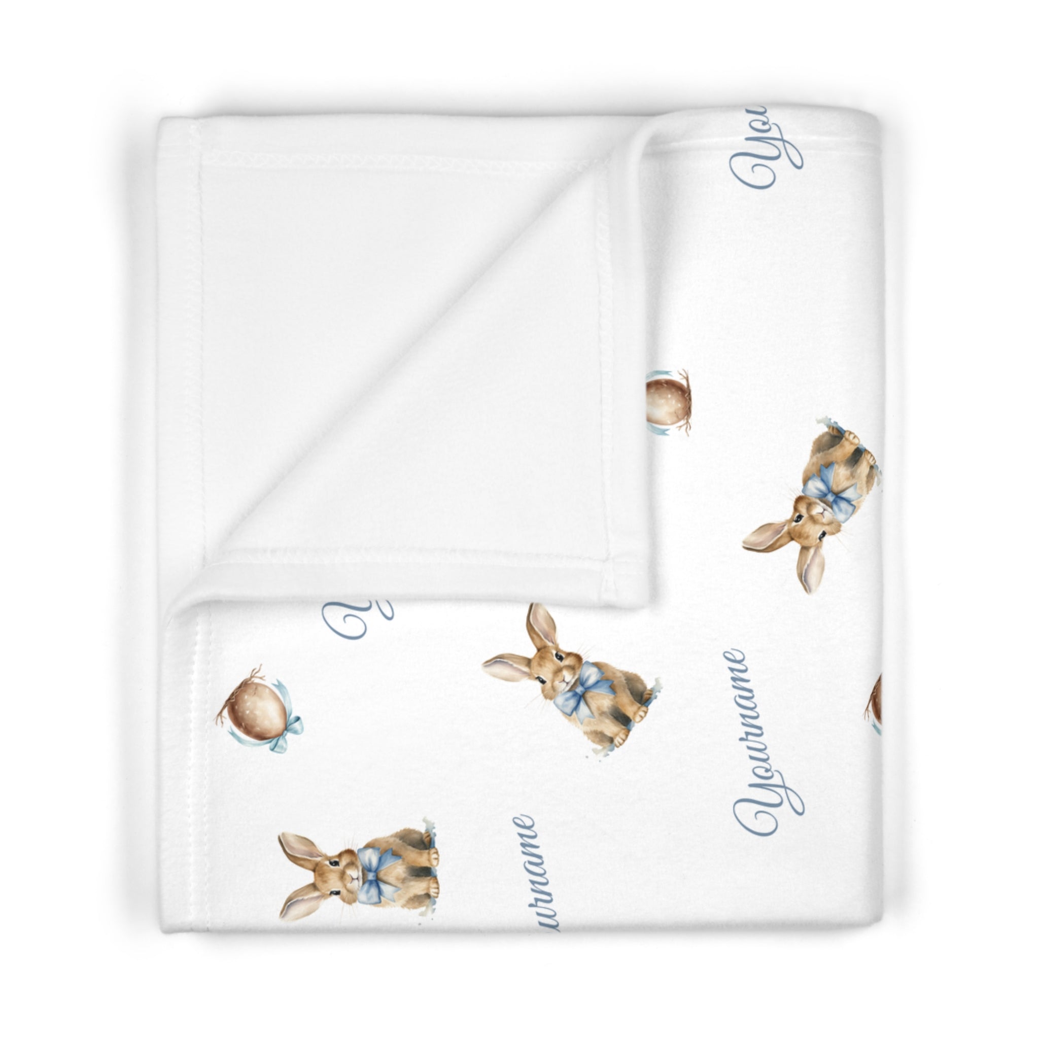 Rabbit with Bow Unisex Blanket