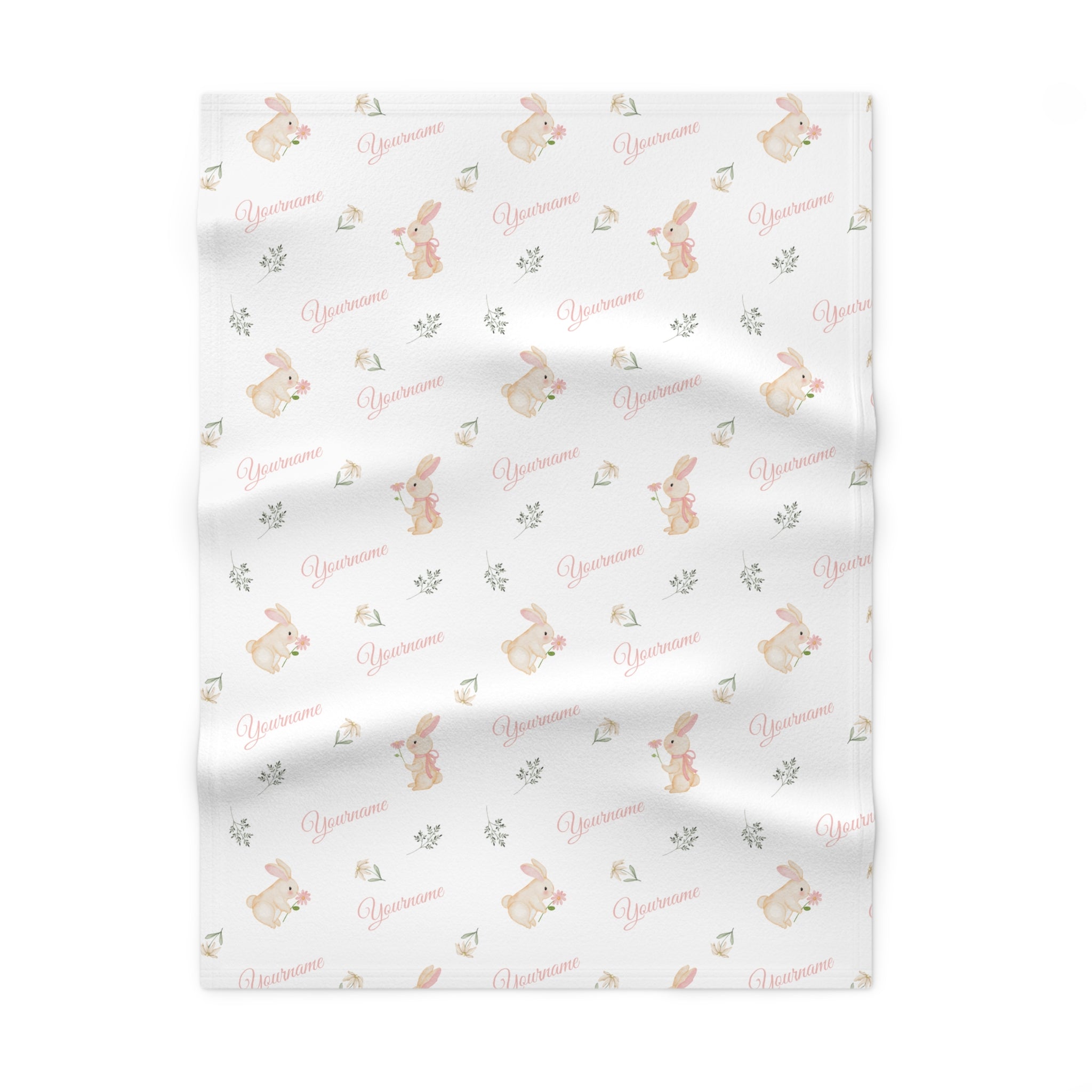 Rabbit Flower Girl Blanket