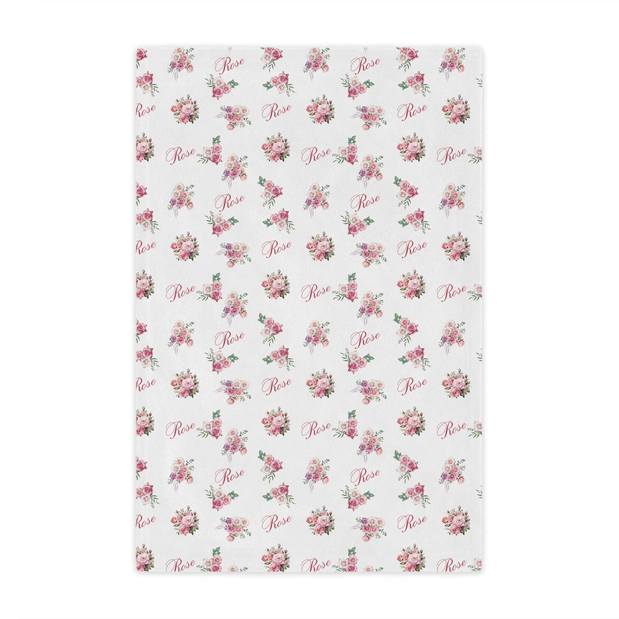 Light Pink Rose Girl Minkey Blanket
