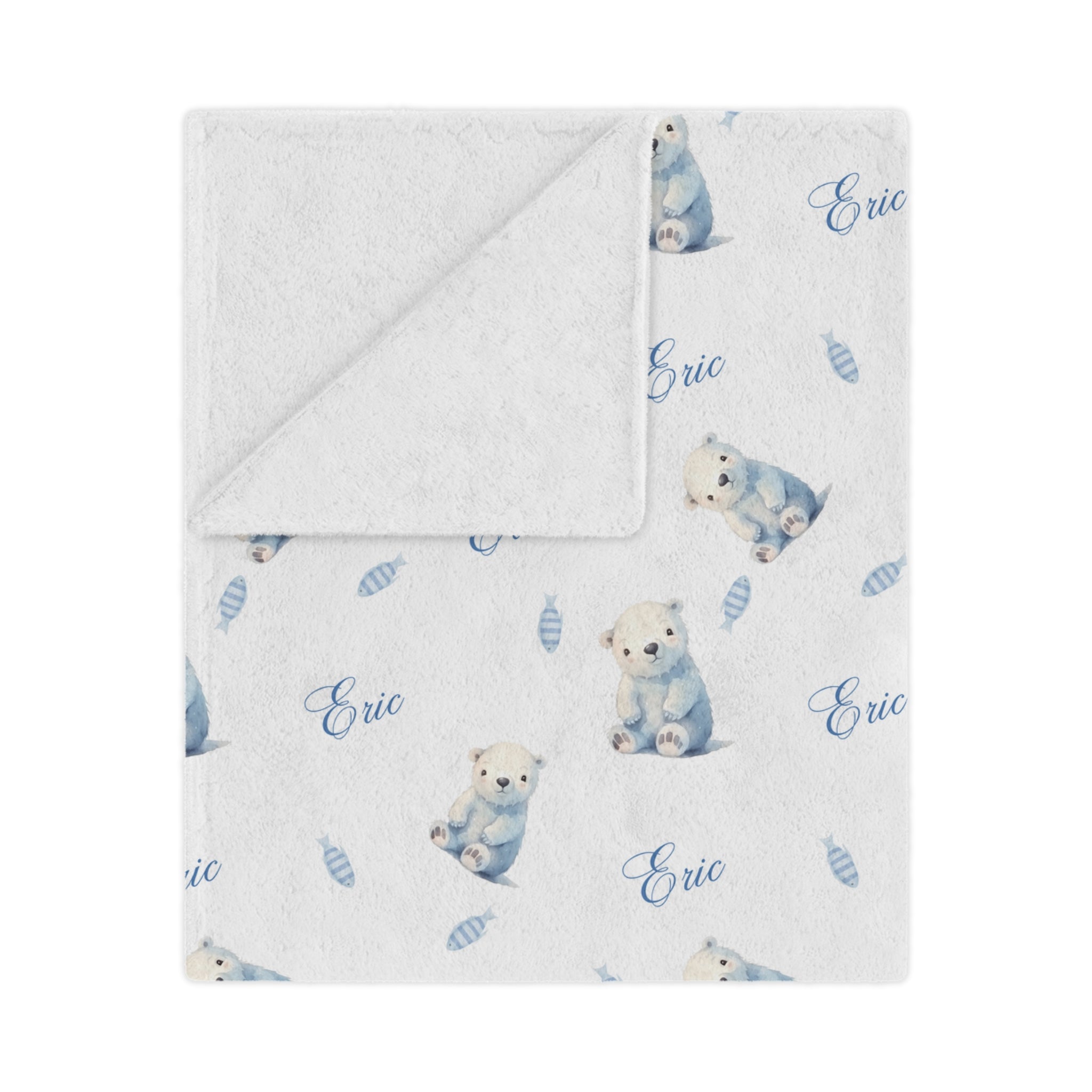 Ice Bear Boy Minkey Blanket