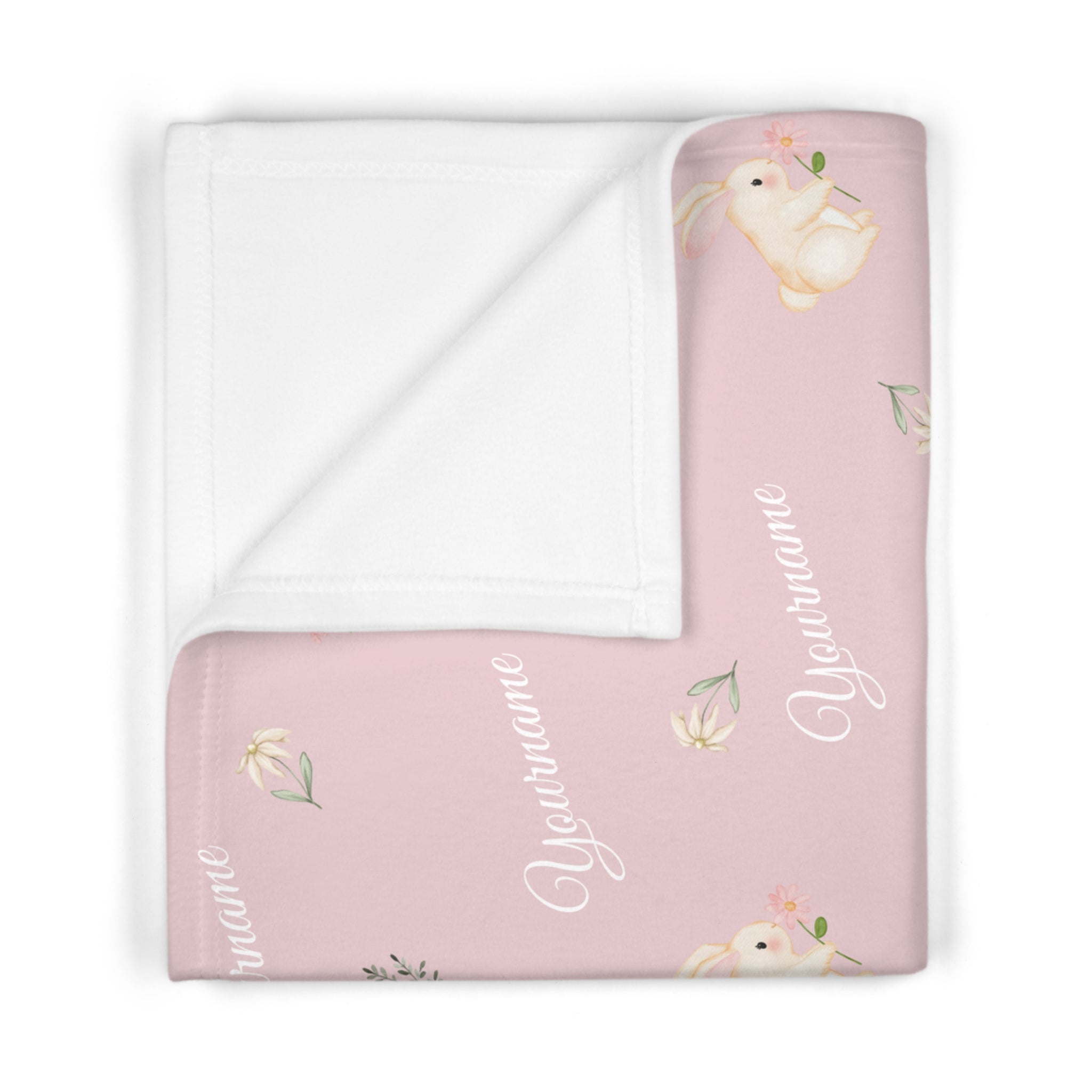 Rabbit Flower Girl Blanket