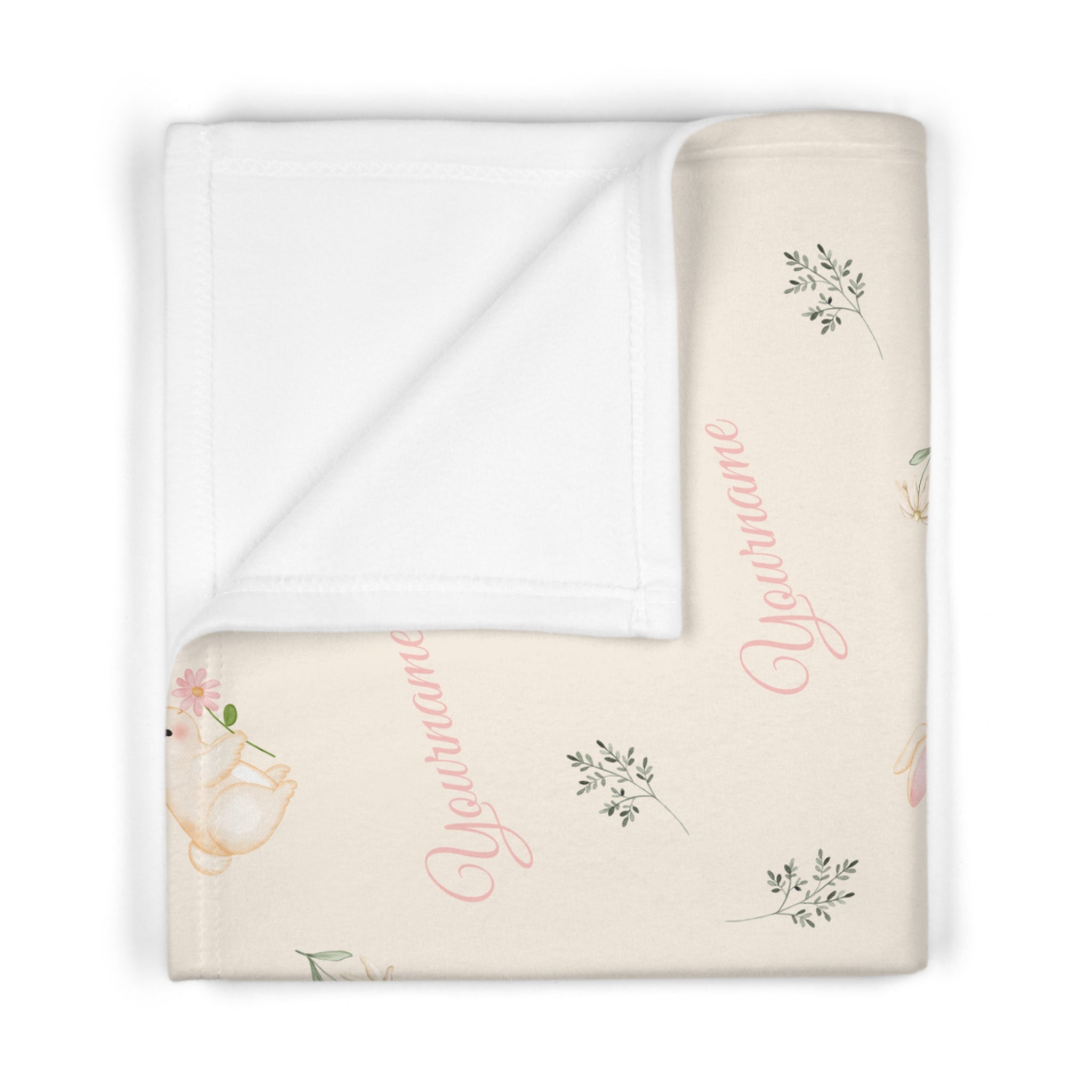 Rabbit Flower Girl Blanket