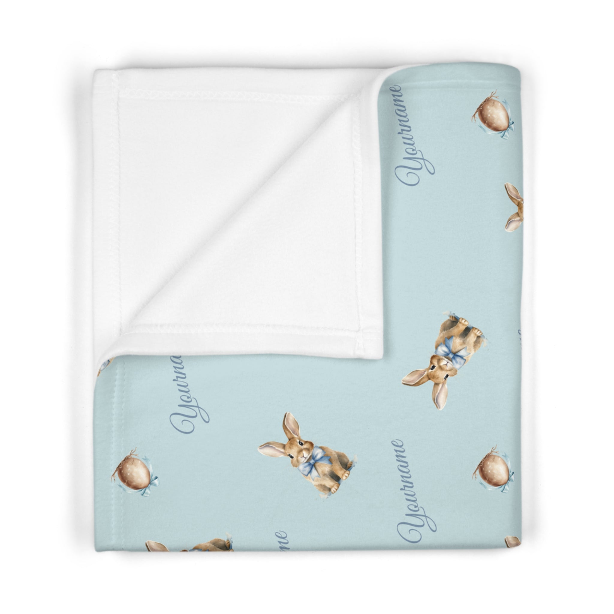 Rabbit with Bow Unisex Blanket